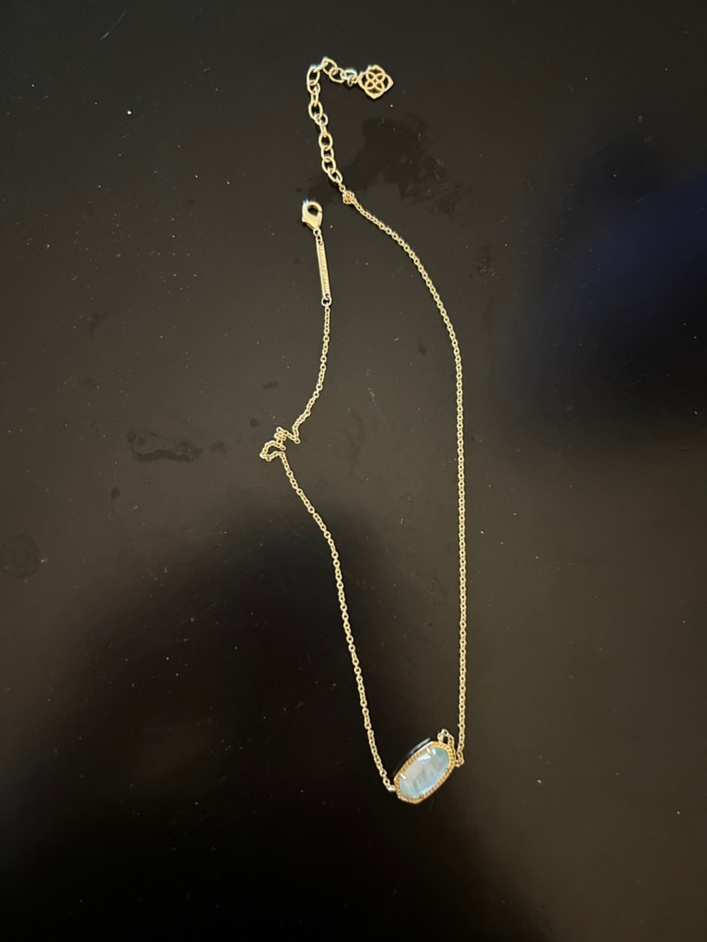 Kendra Scott Necklace with Light Blue Stone